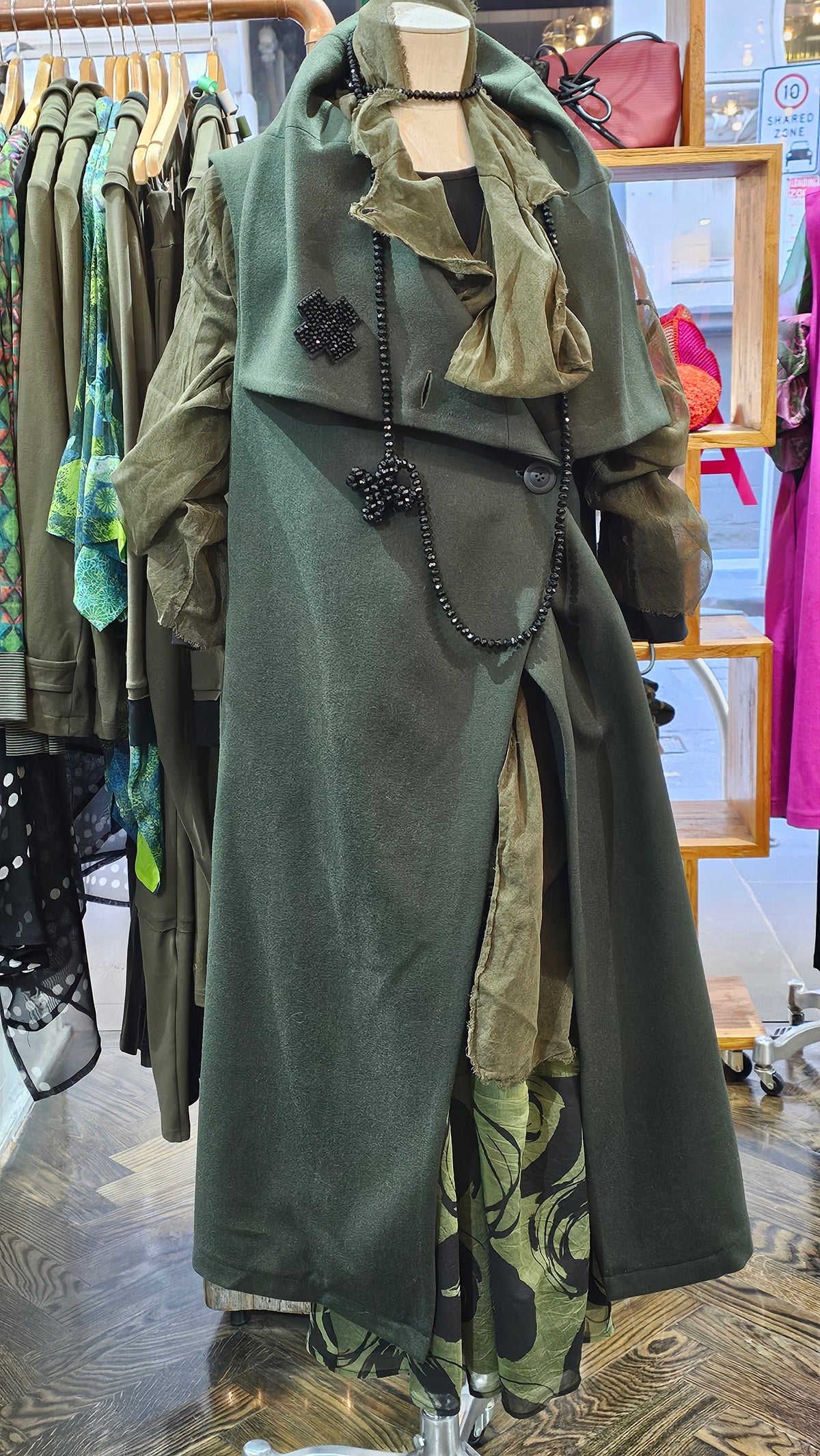 Evie Dark Green Vest