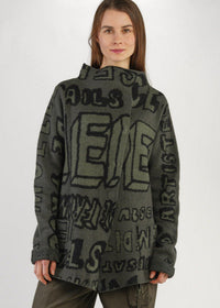 Graphic Knit Cardigan