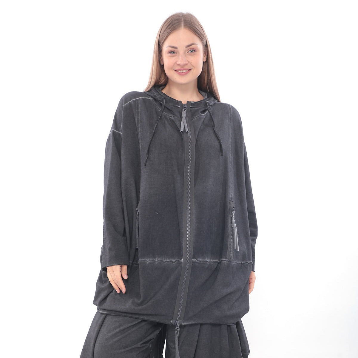 Cocoon Tunic Jacket in Antrasit