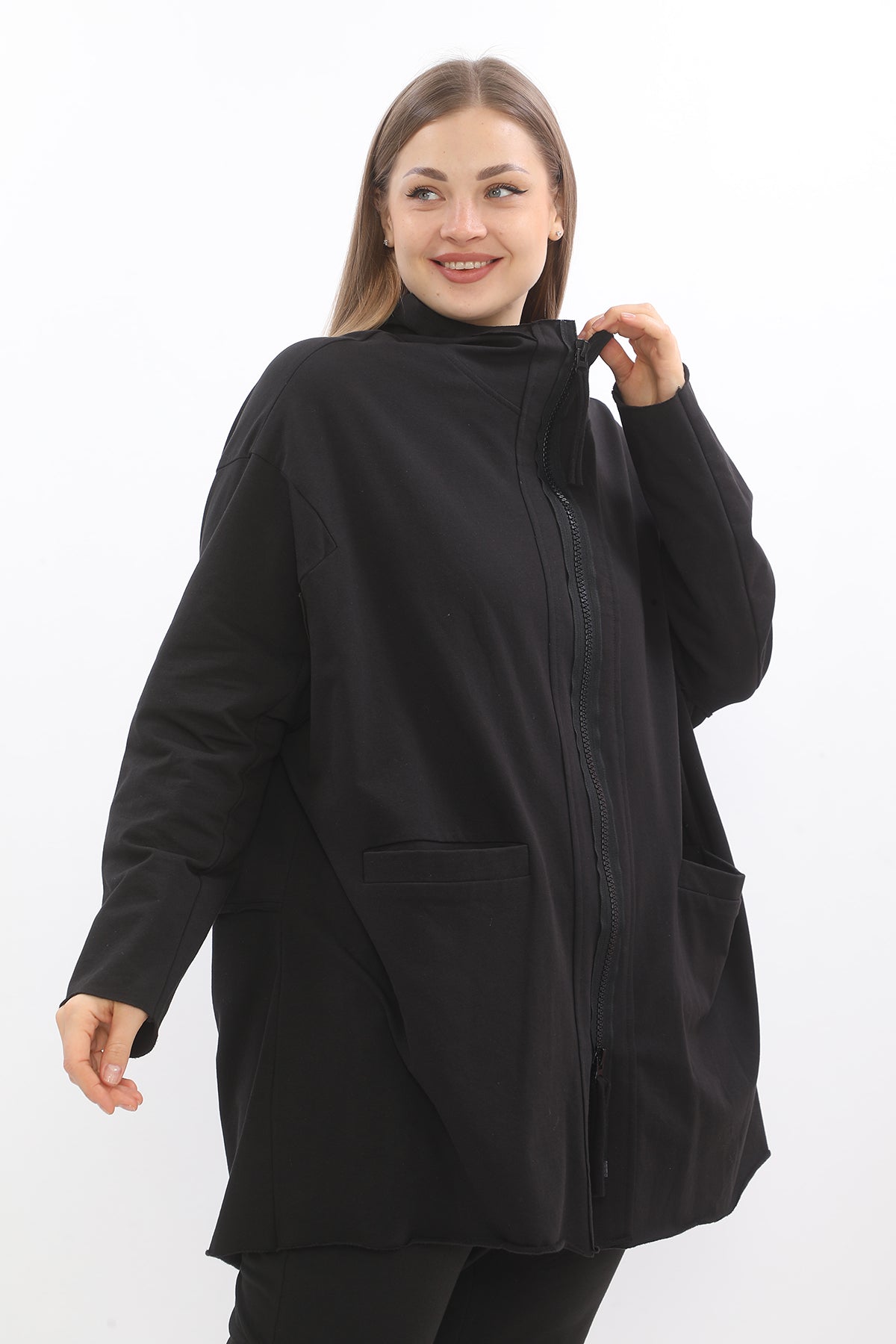 Black Zipper Jacket