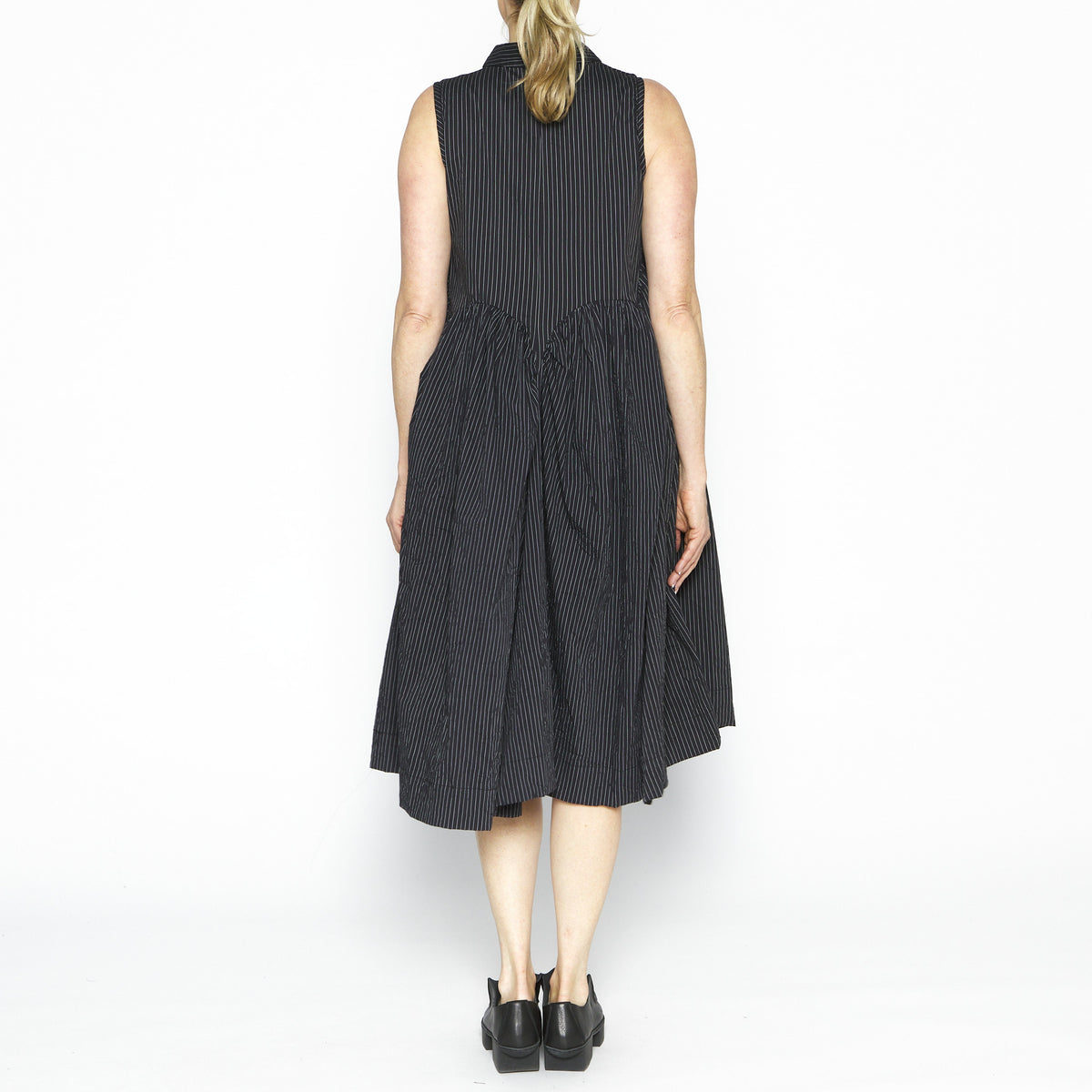 Mimosa Dress Black Stripes