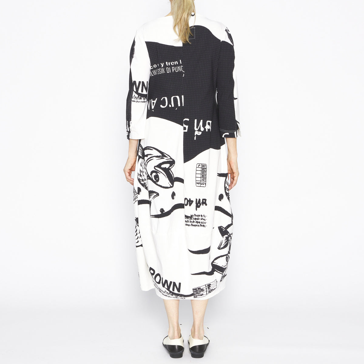 Black Ivory Print Dress