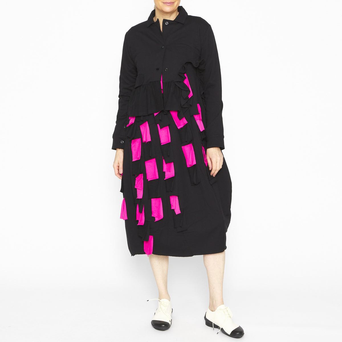 Giulia Black w/ Fuchsia Dress
