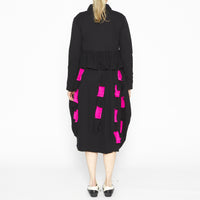 Giulia Black w/ Fuchsia Dress