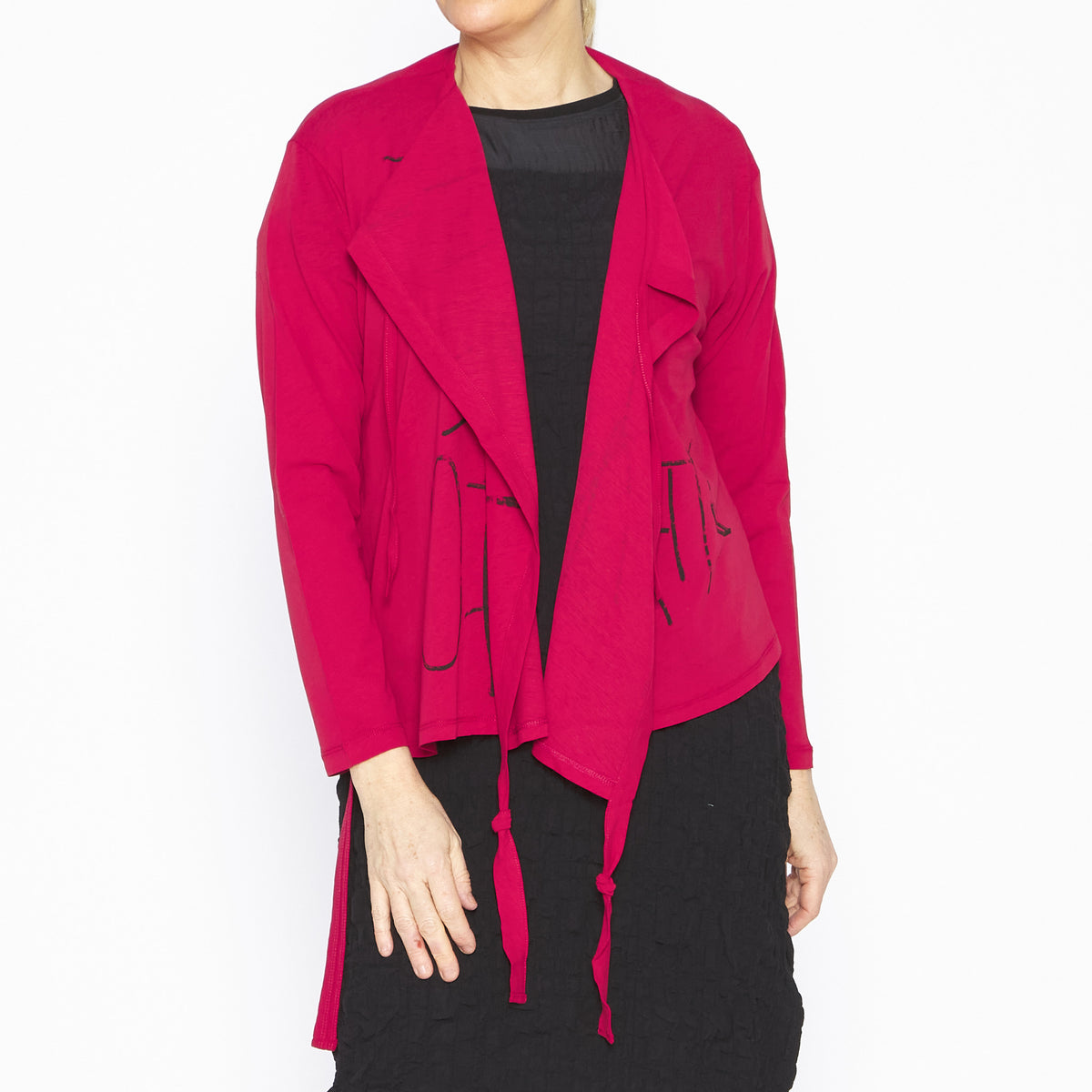 MU251034 Danica Cardigan Red Black