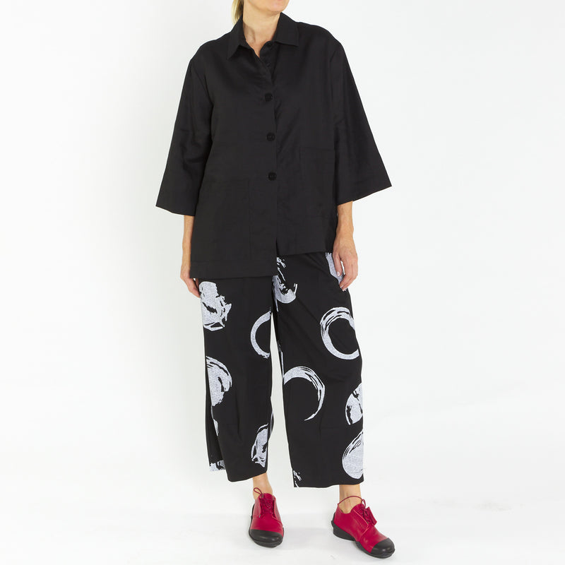 Lucy Black Linen Jacket
