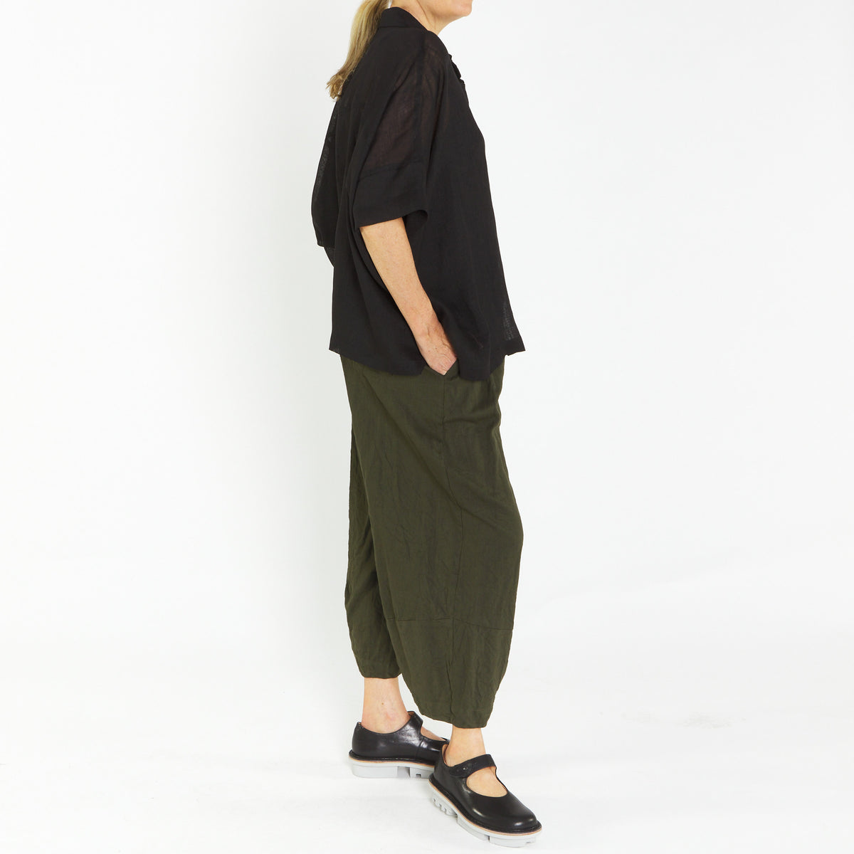 Marlon Black Linen Shirt