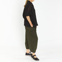 Marlon Black Linen Shirt