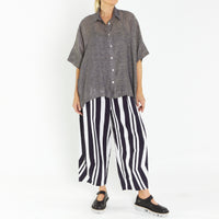 Alpha Navy Stripe Pant