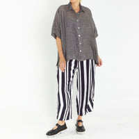 Alpha Navy Stripe Pant