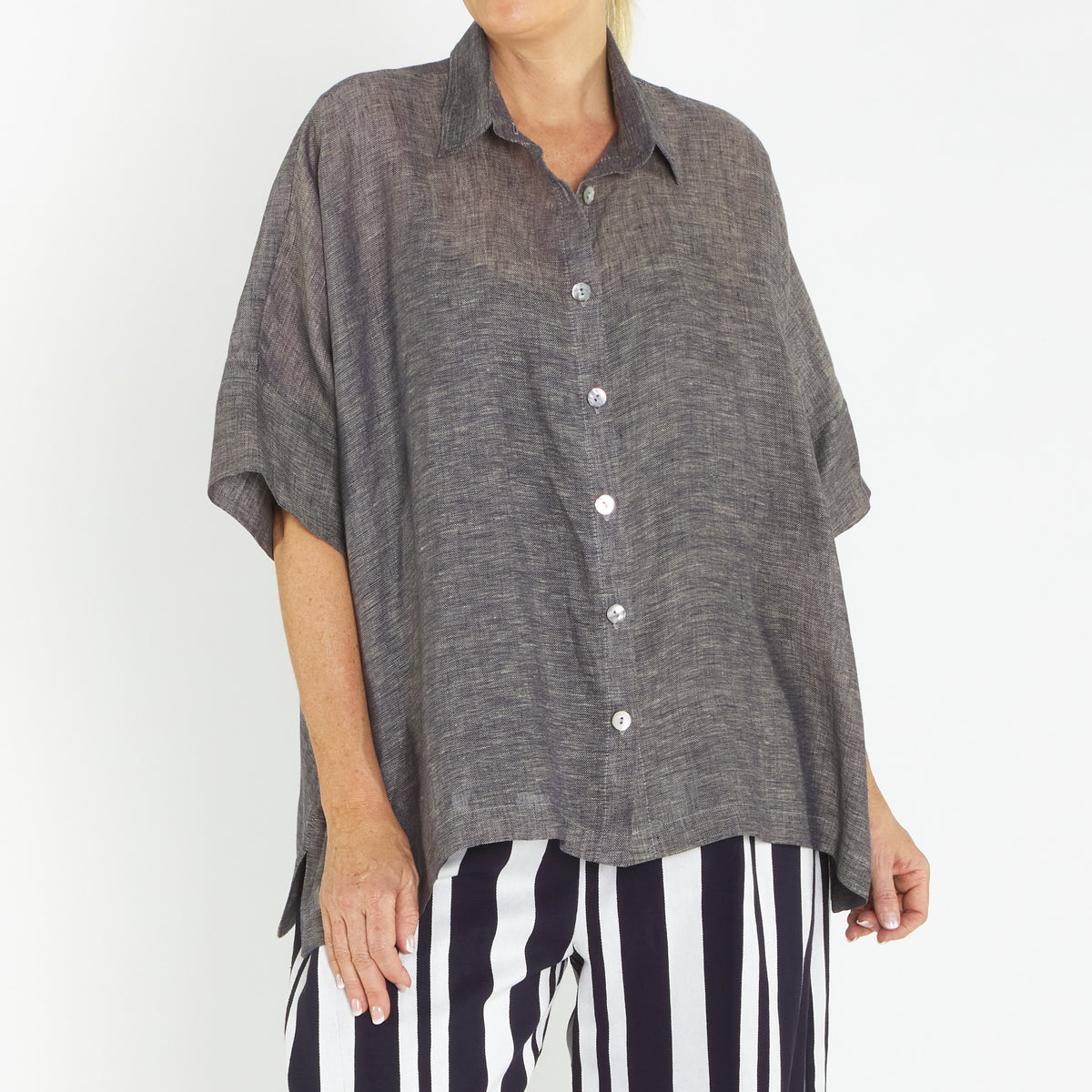 Alpha Navy Stripe Pant