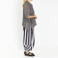 Alpha Navy Stripe Pant
