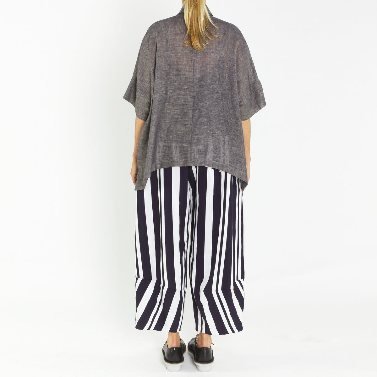Alpha Navy Stripe Pant