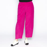 Beta Pink Velvet Pant
