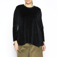 Jesse Black Velour Tunic