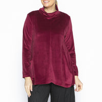 Jesse Brick Velour Tunic