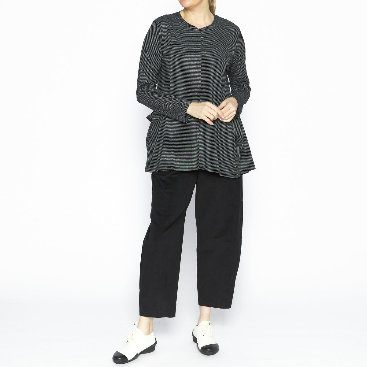 Jesse Black Fine Stripe Tunic