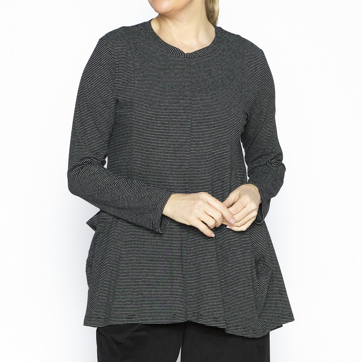 Jesse Black Fine Stripe Tunic