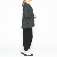 Jesse Black Fine Stripe Tunic
