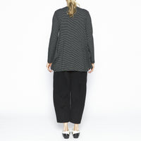 Jesse Black Fine Stripe Tunic