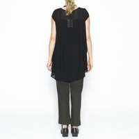 Tully Black Georgette Tunic