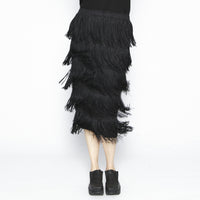 Tassel Black Skirt