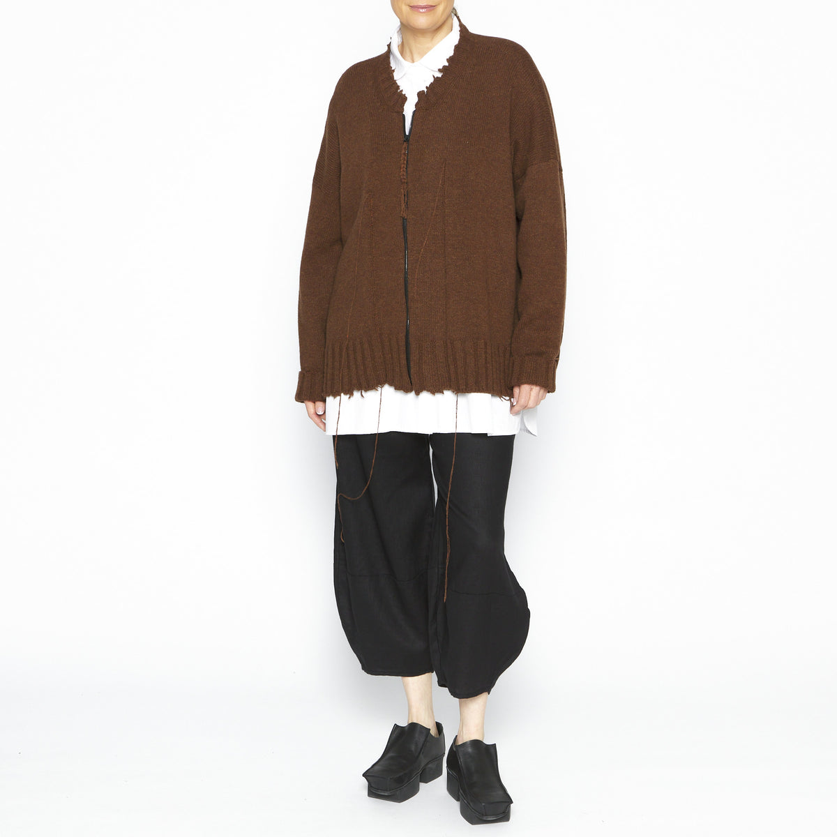 Tobacco Cardigan Pull Over SN-3055