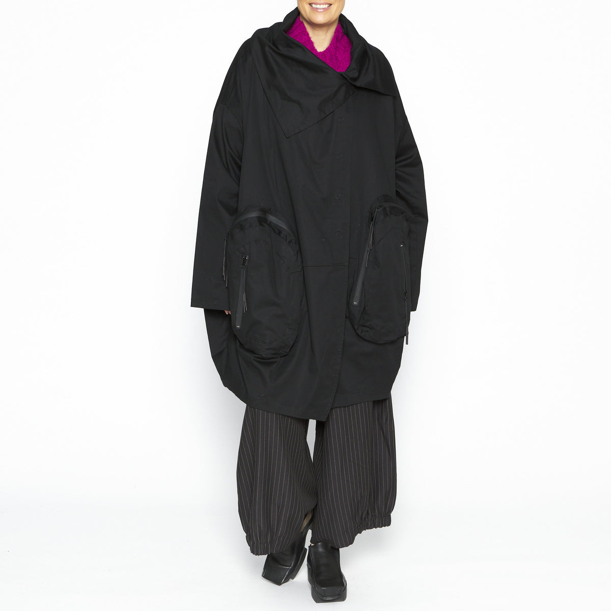 Drape Jacket in Black