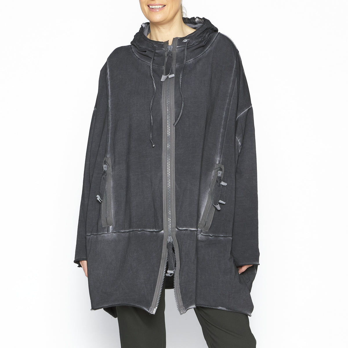Cocoon Tunic Jacket in Antrasit