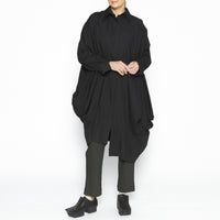 Drape Shirt in Black