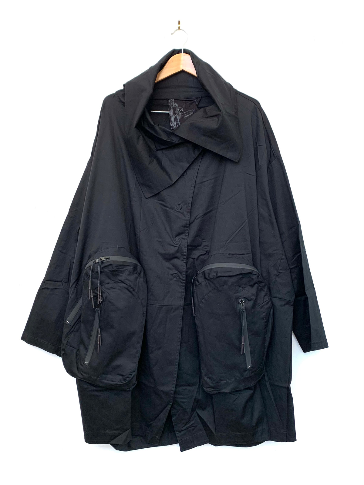 Drape Jacket in Black