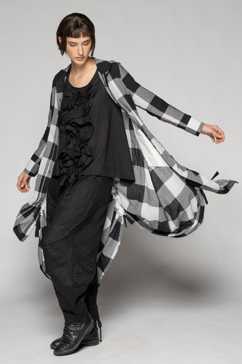 Oki Black Gather Dress