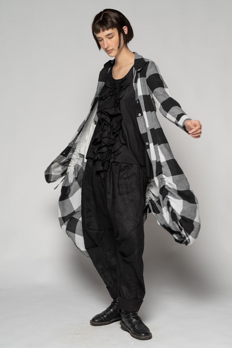 Oki Black Gather Dress