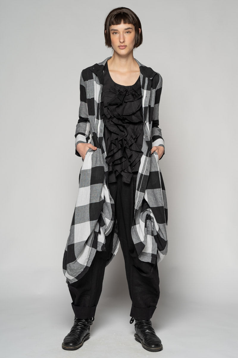 Oki Black Gather Dress