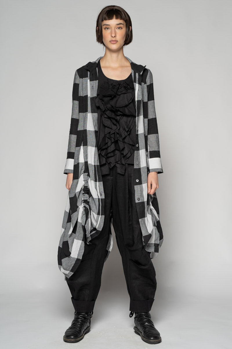 Oki Black Gather Dress