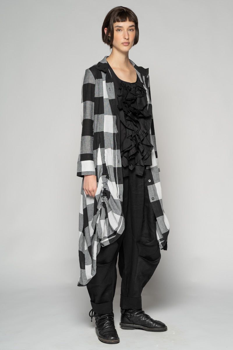 Oki Black Gather Dress