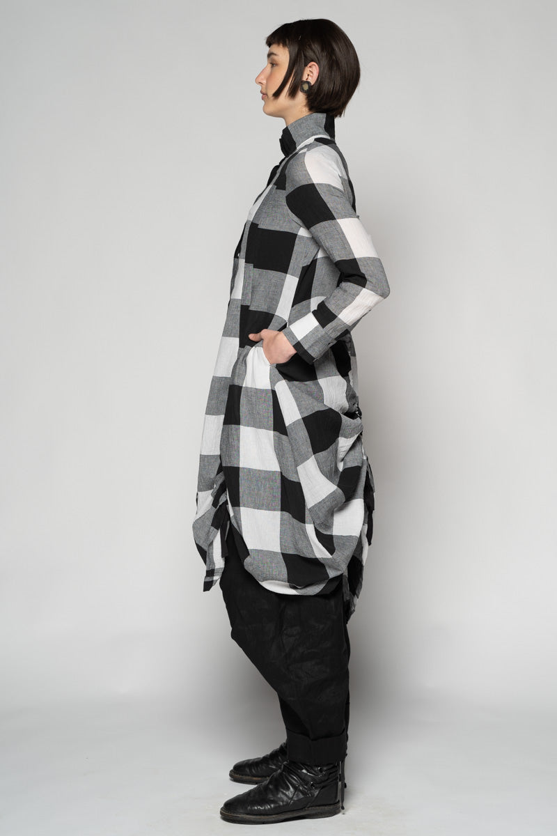 Oki Black Gather Dress