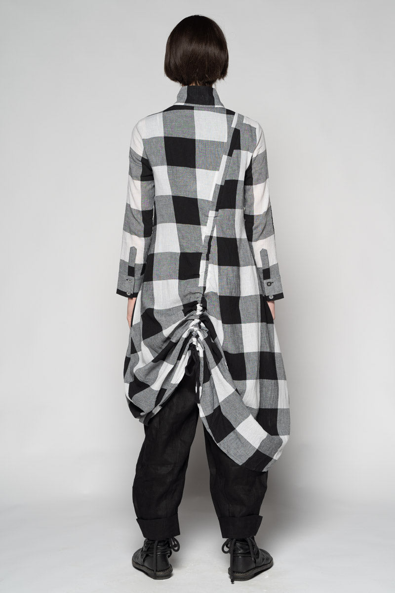 Oki Black Gather Dress