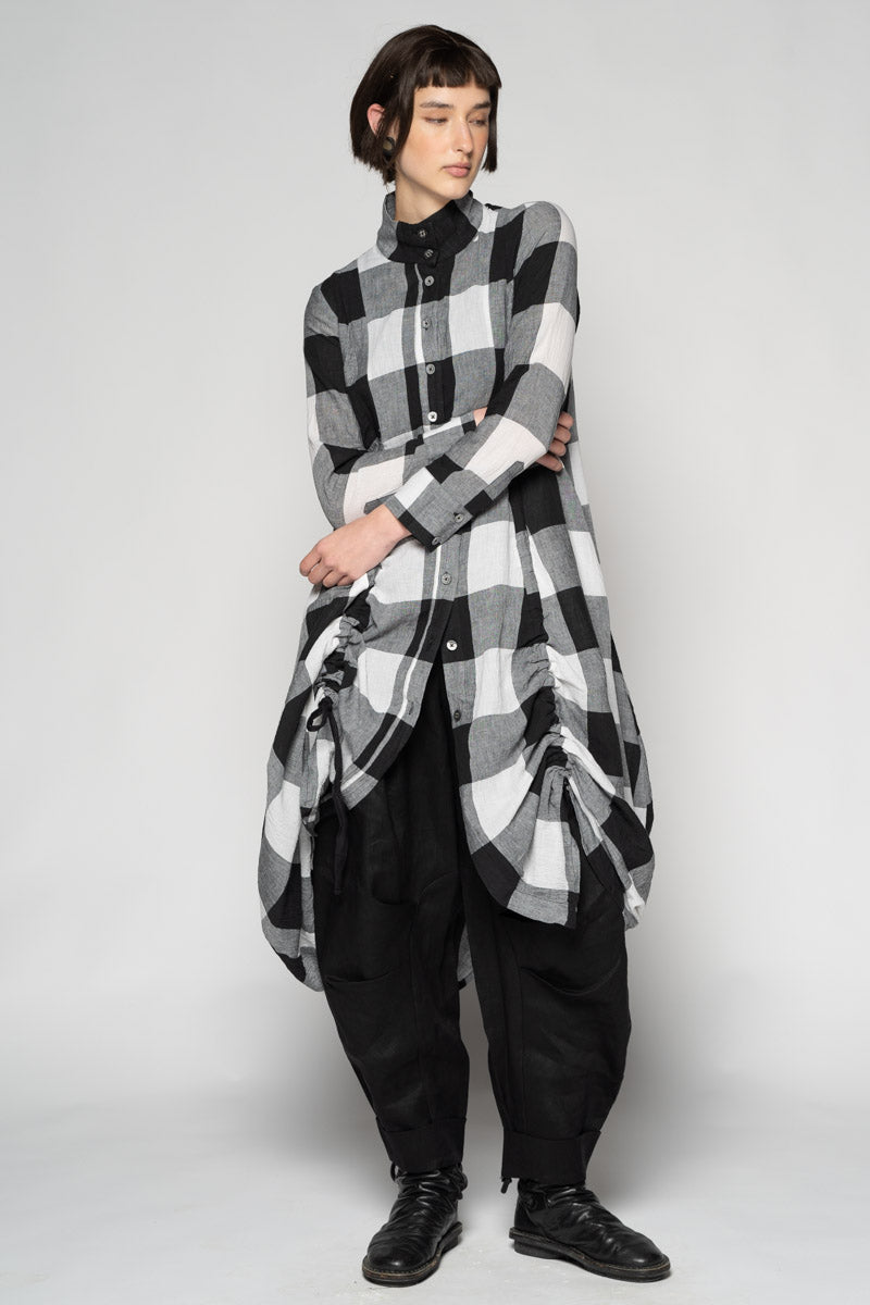 Oki Black Gather Dress
