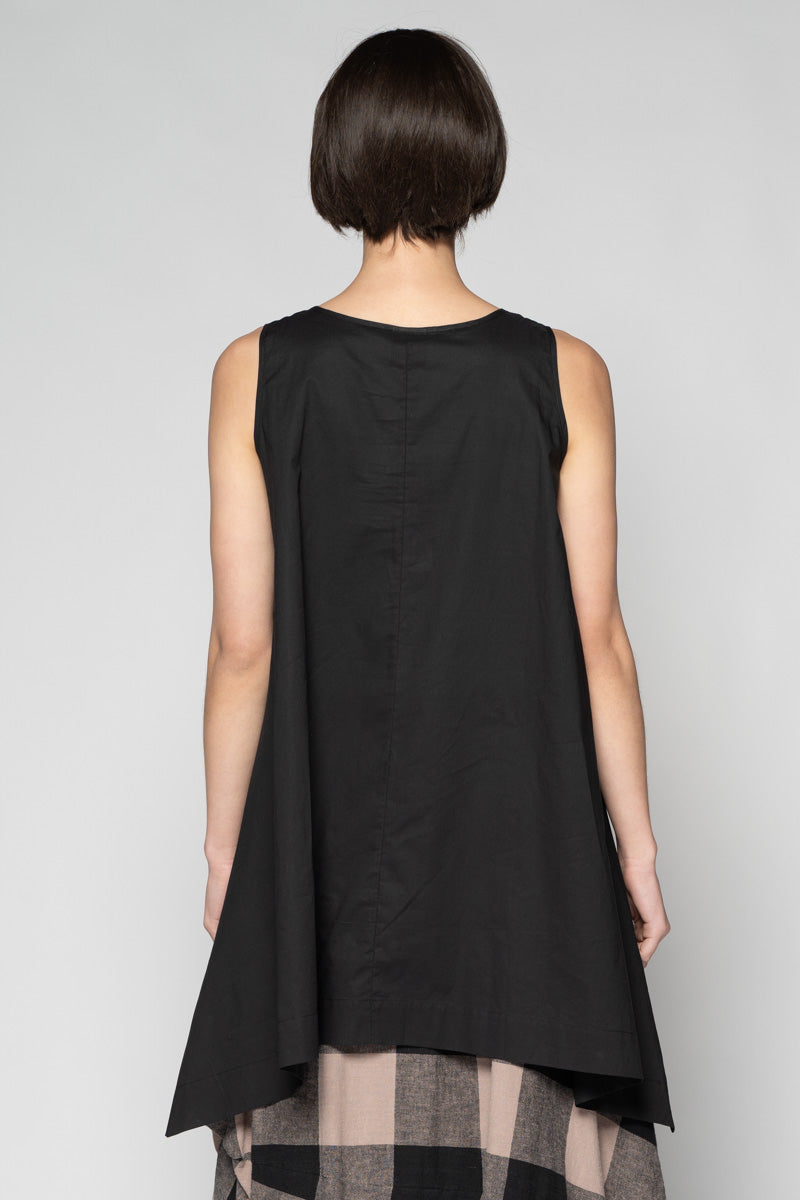 Kiki Black Frill Tunic
