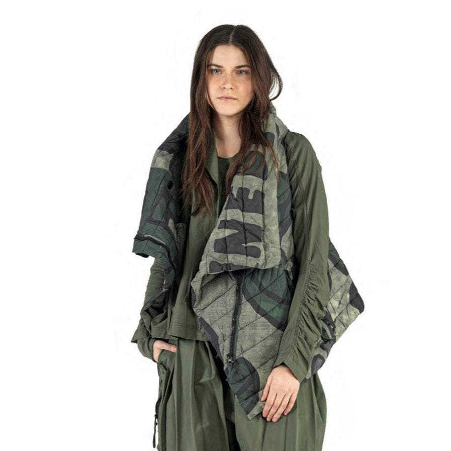 Print Puffer Vest