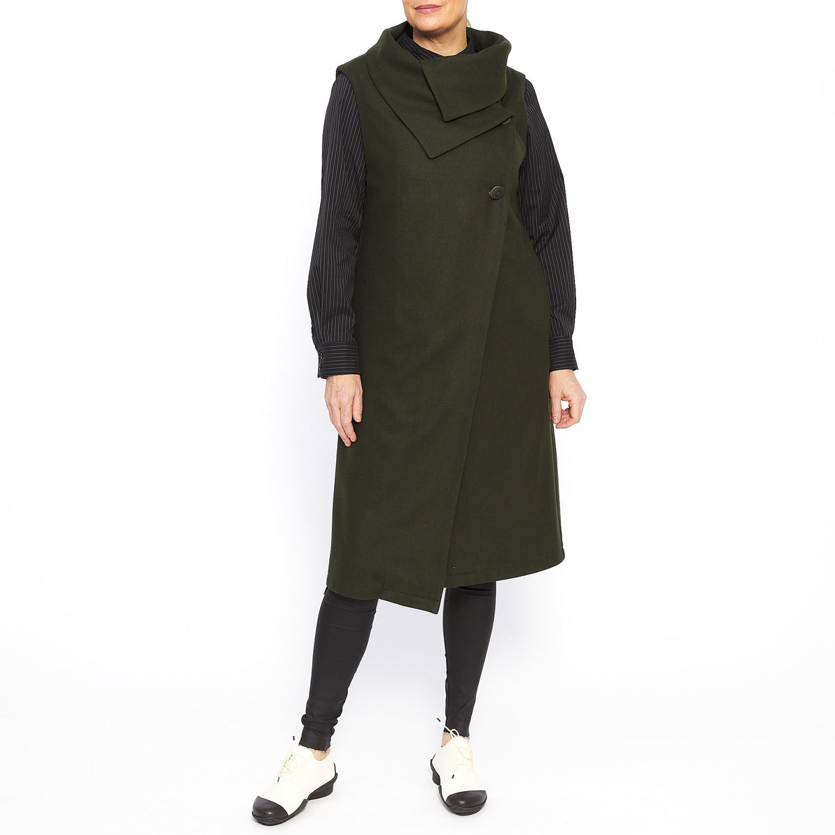 Evie Dark Green Vest