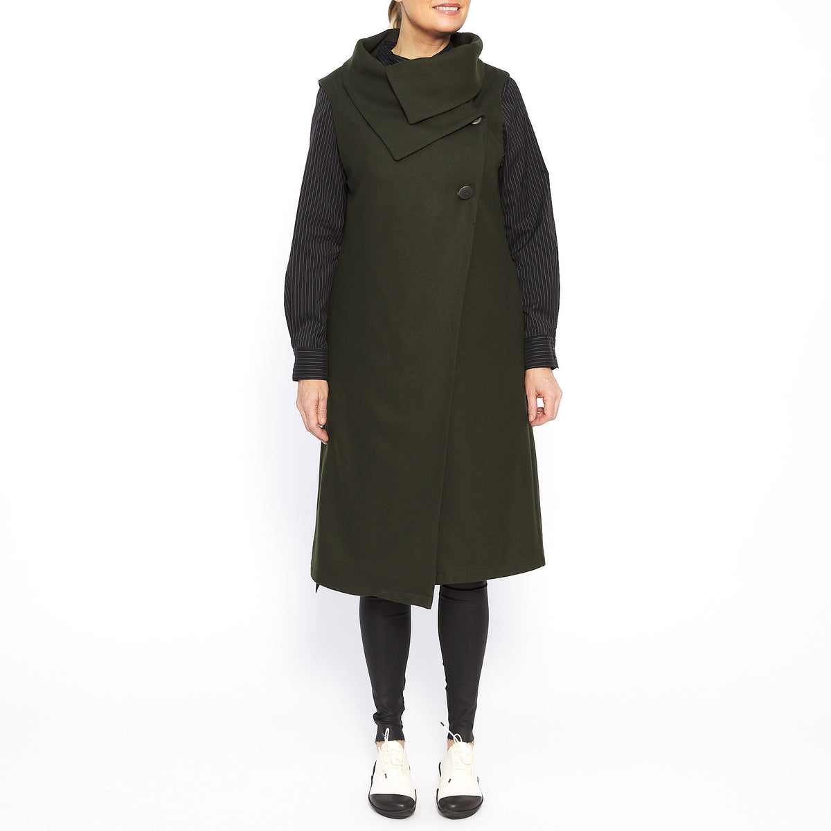 Evie Dark Green Vest