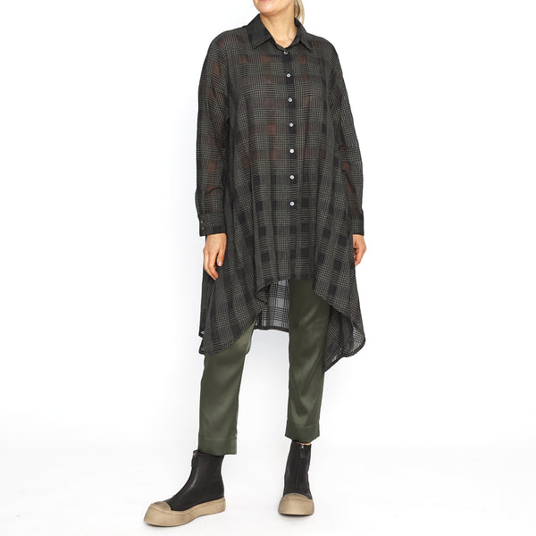 Simone Black Check Shirt