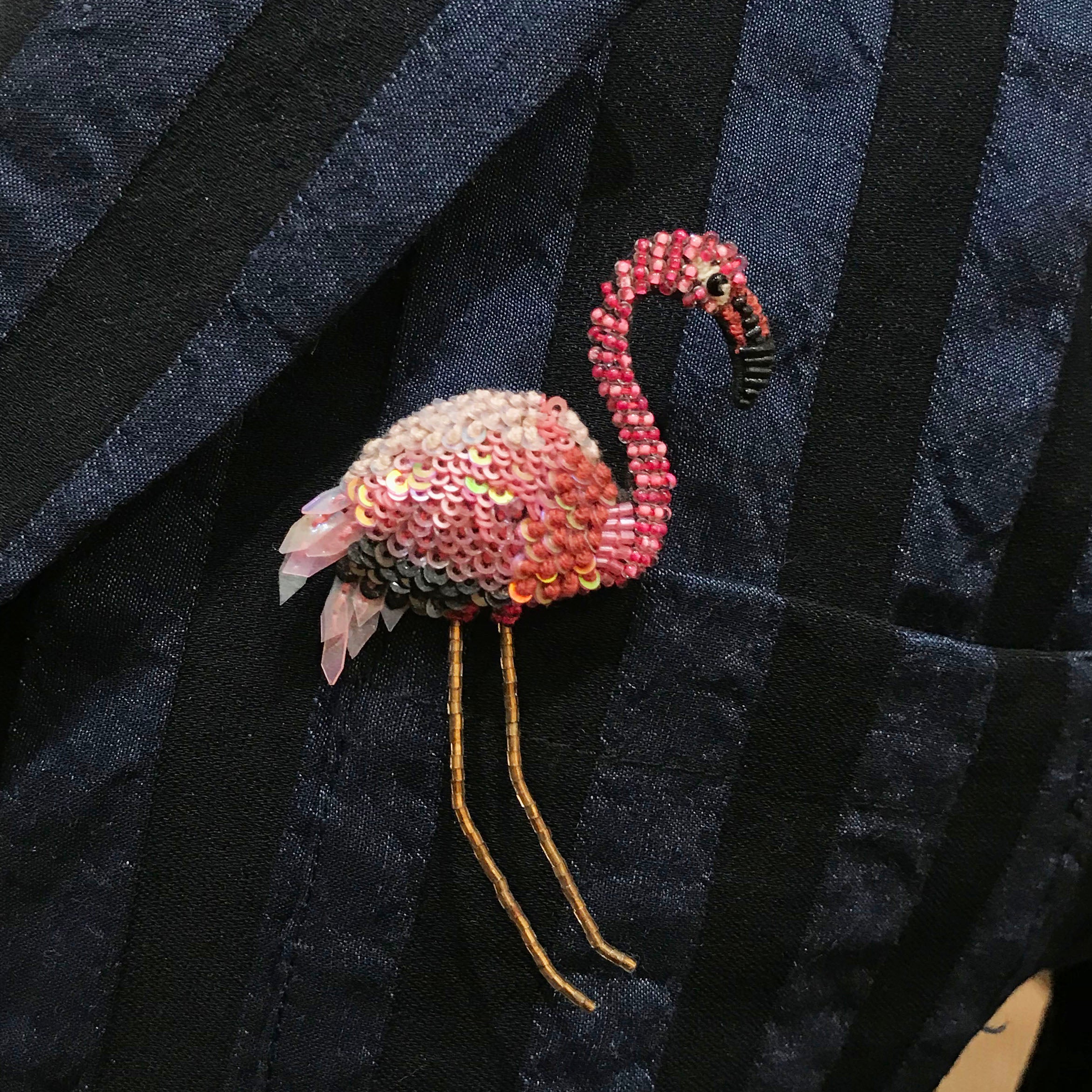 Flamingo brooch outlet