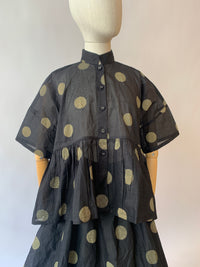 Dotto Gather Jacket Black
