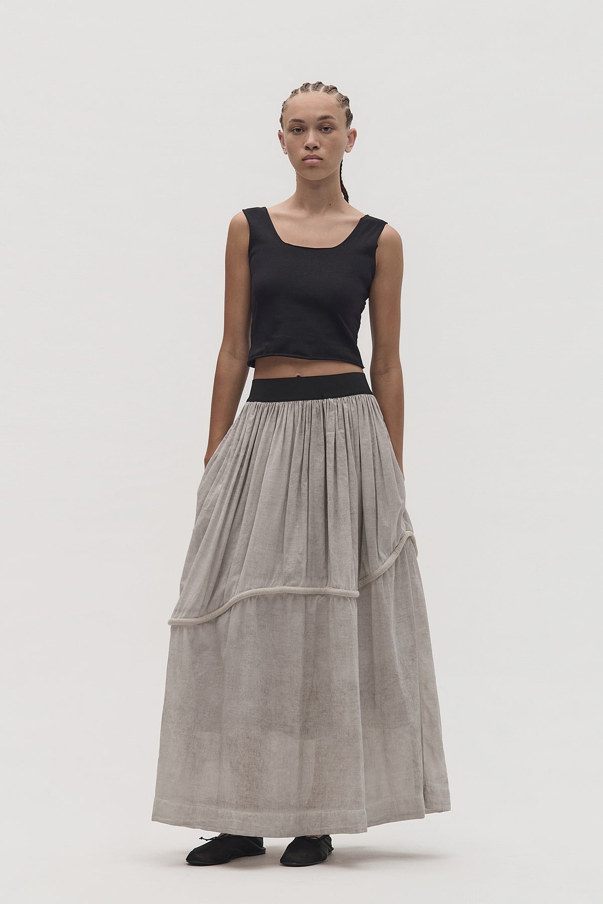 4132 Mecanismo Cold White Skirt