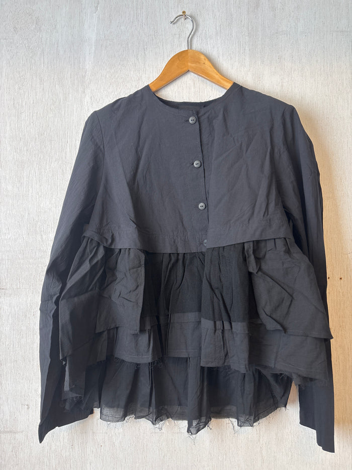Lusja Blouse-Cardigan Black
