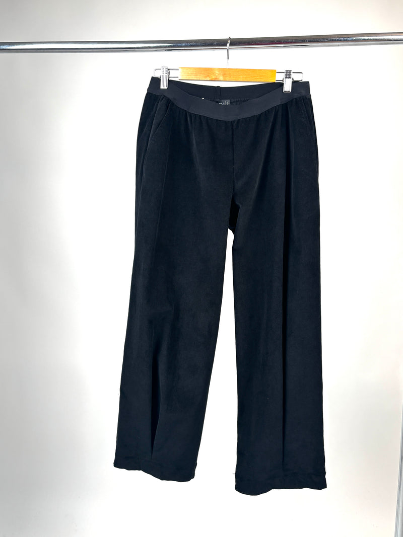 Cappa Black Cord Pant