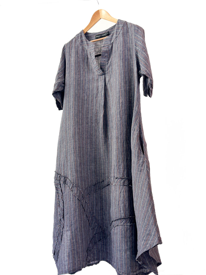 Lucille Blue Stripe Dress